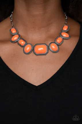 Paparazzi Necklace ~ Lets Get Loud - Orange Necklace