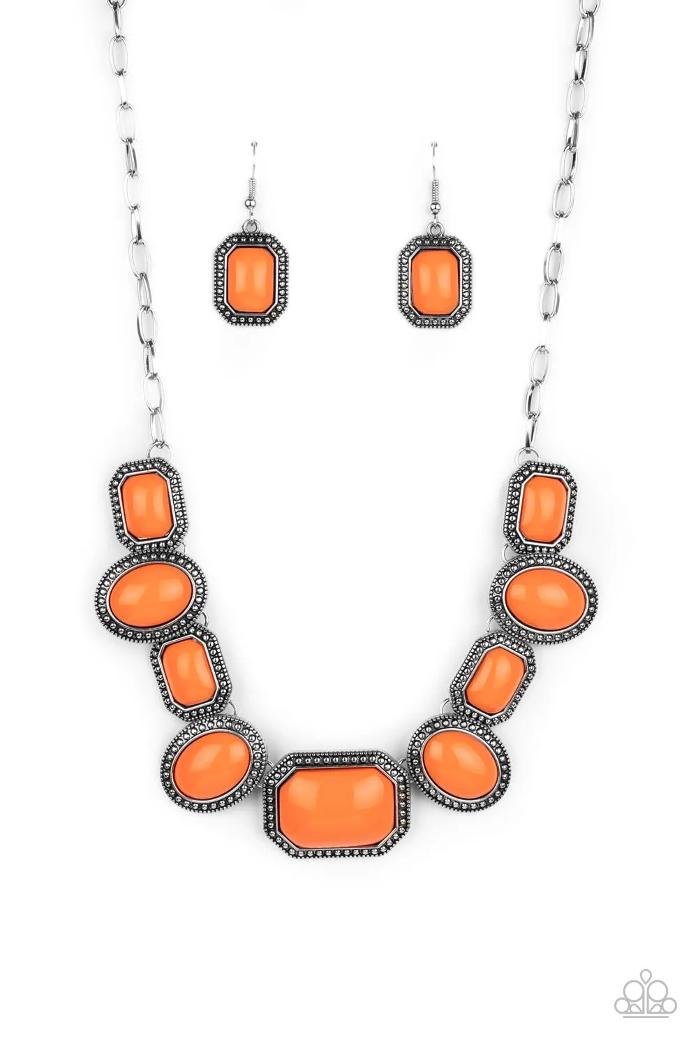 Paparazzi Necklace ~ Lets Get Loud - Orange Necklace