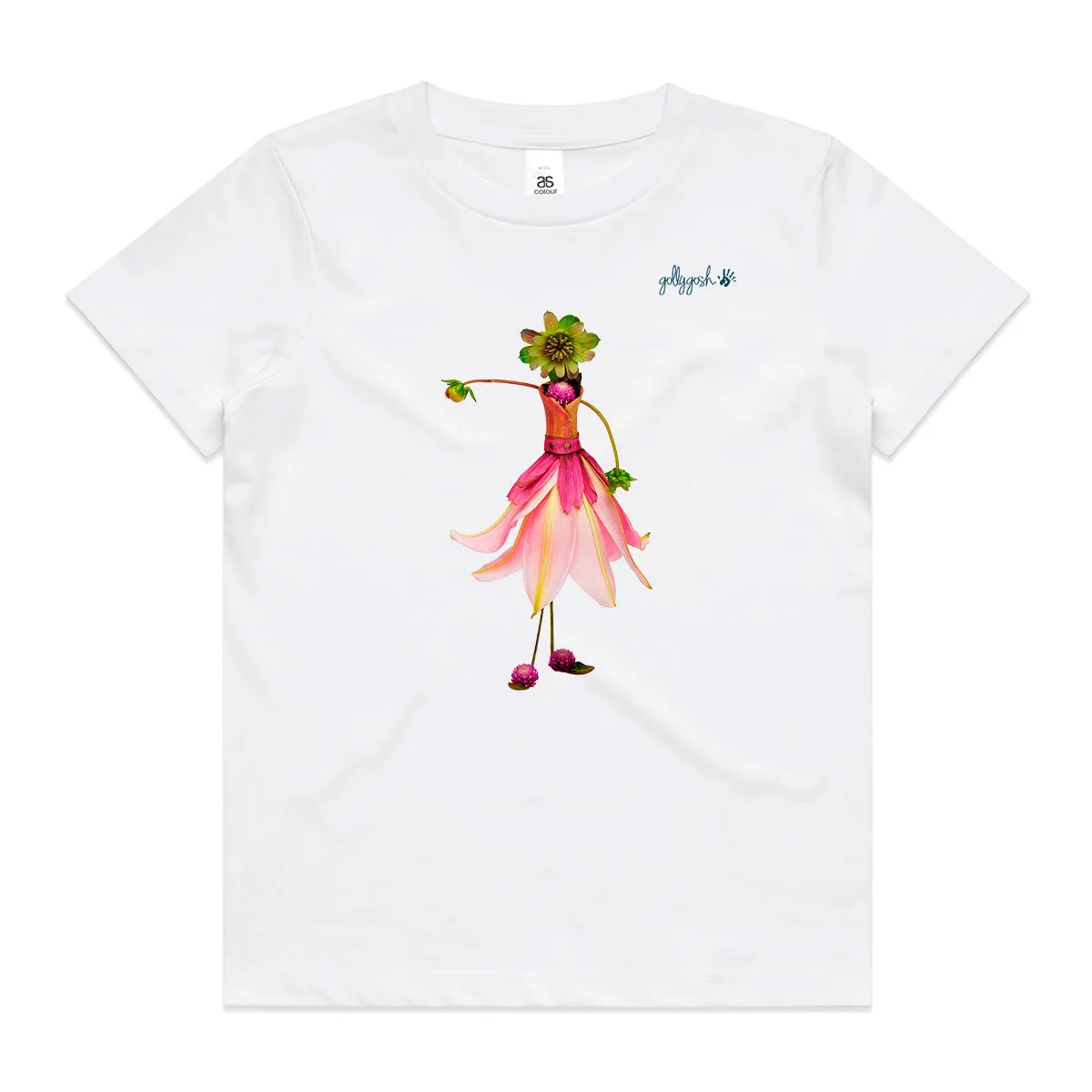 Pink Lily Ballerina - Kids Tee