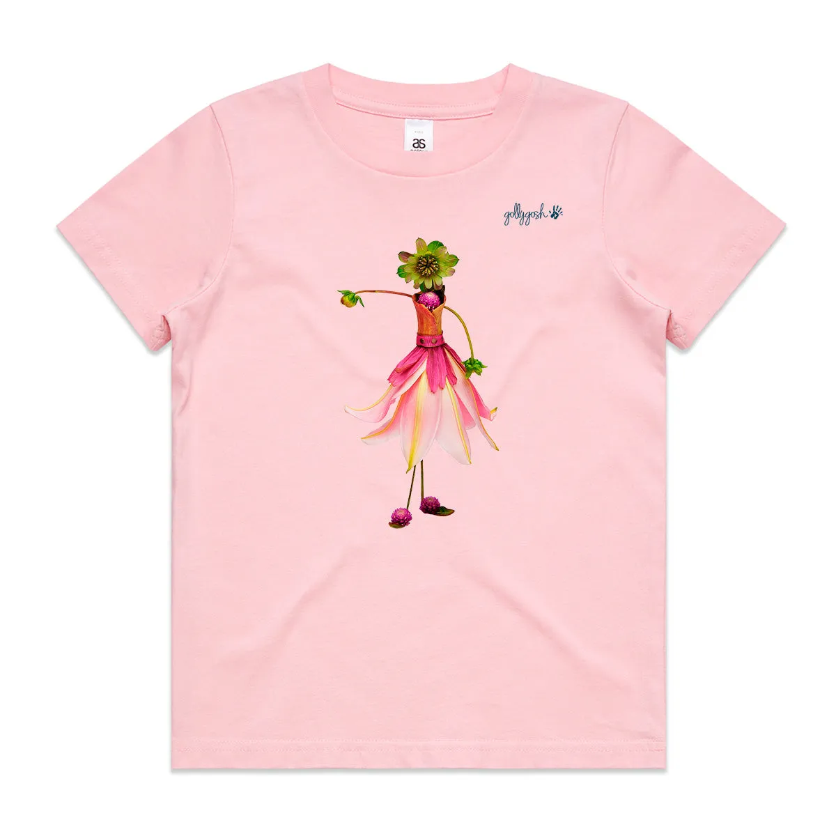 Pink Lily Ballerina - Kids Tee