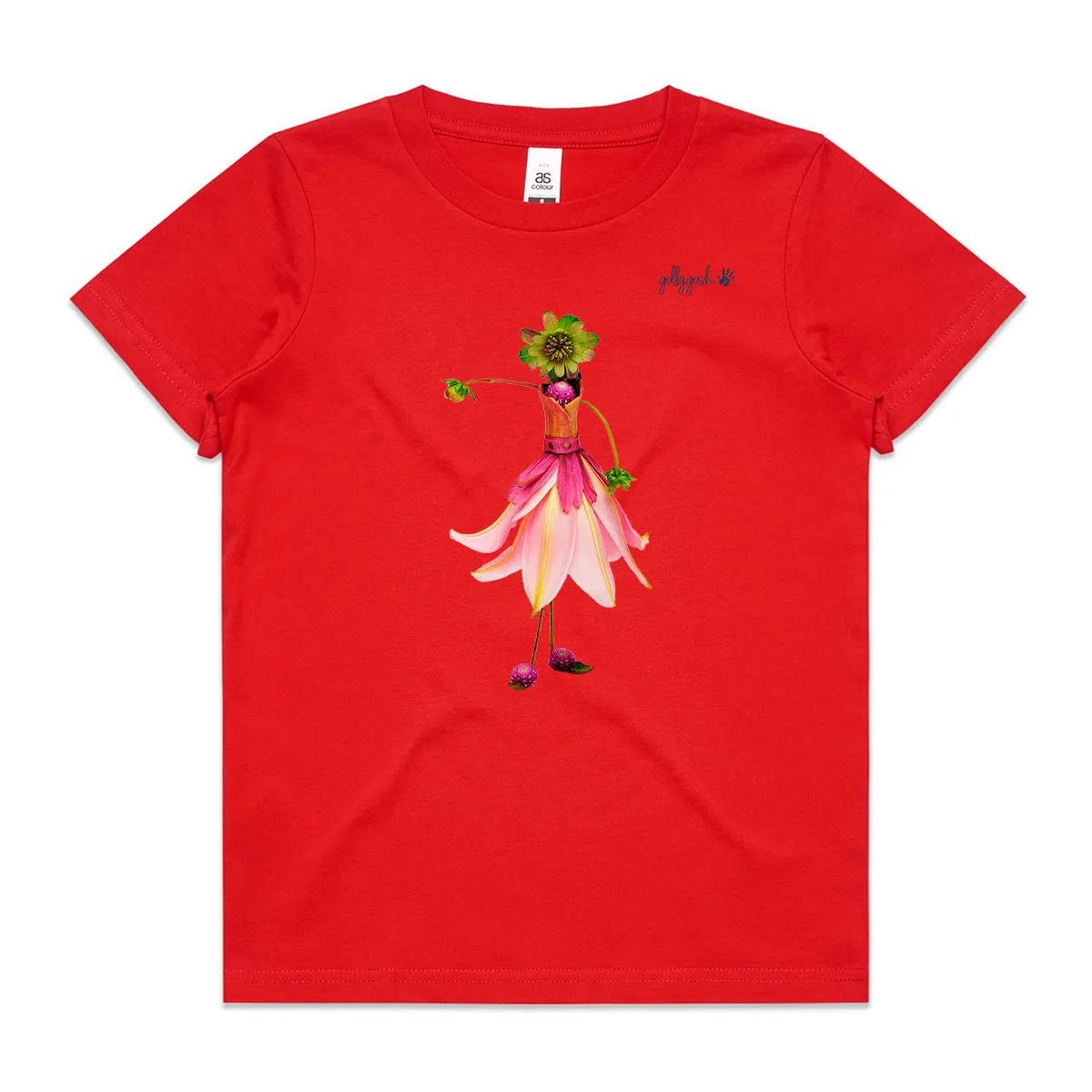 Pink Lily Ballerina - Kids Tee