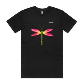 Pink Lily Dragonfly Adult Tee