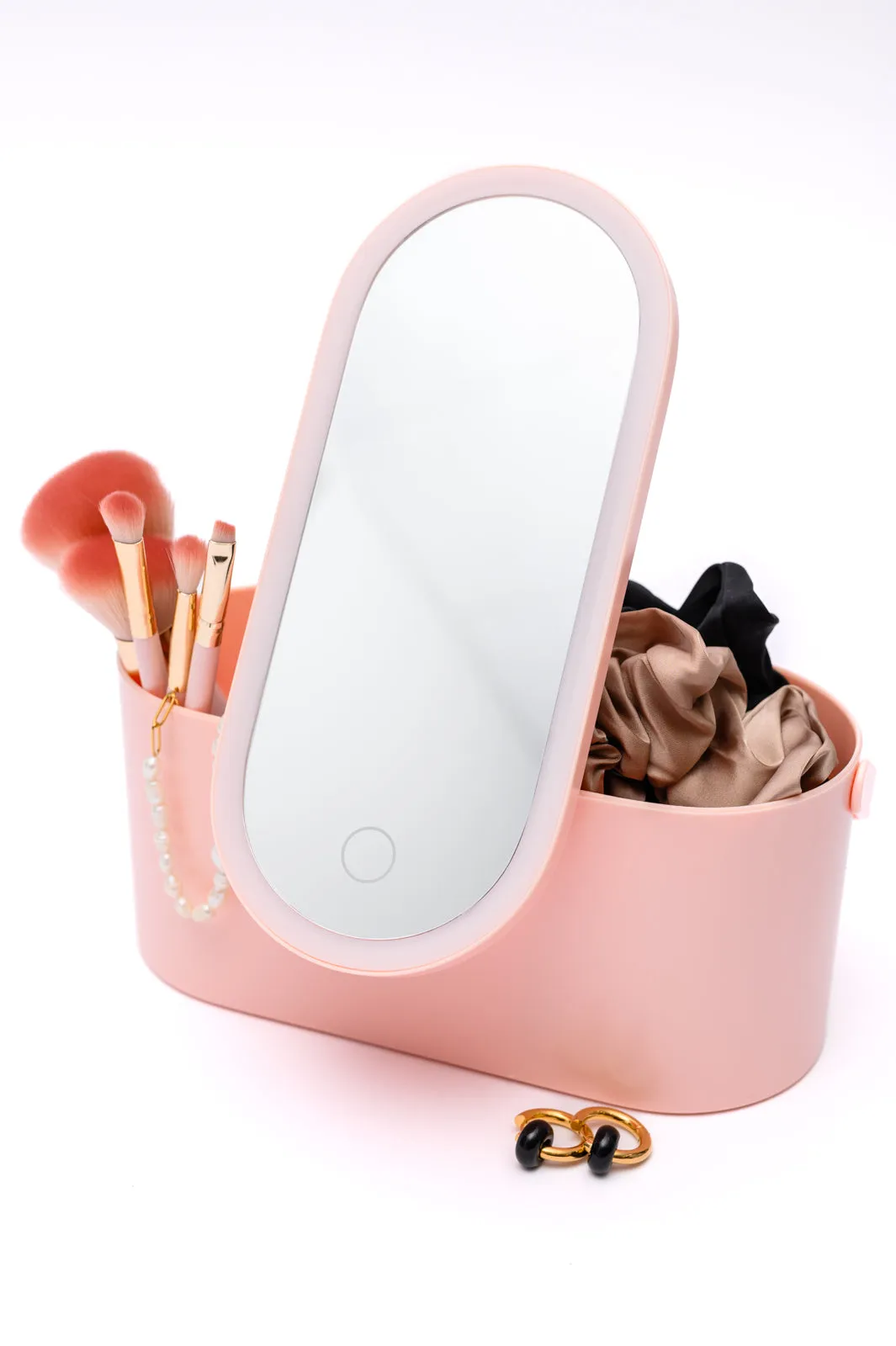 Portable Beauty Storage With LED Mirror - 2/15