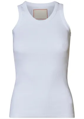 Ribbed Tank White