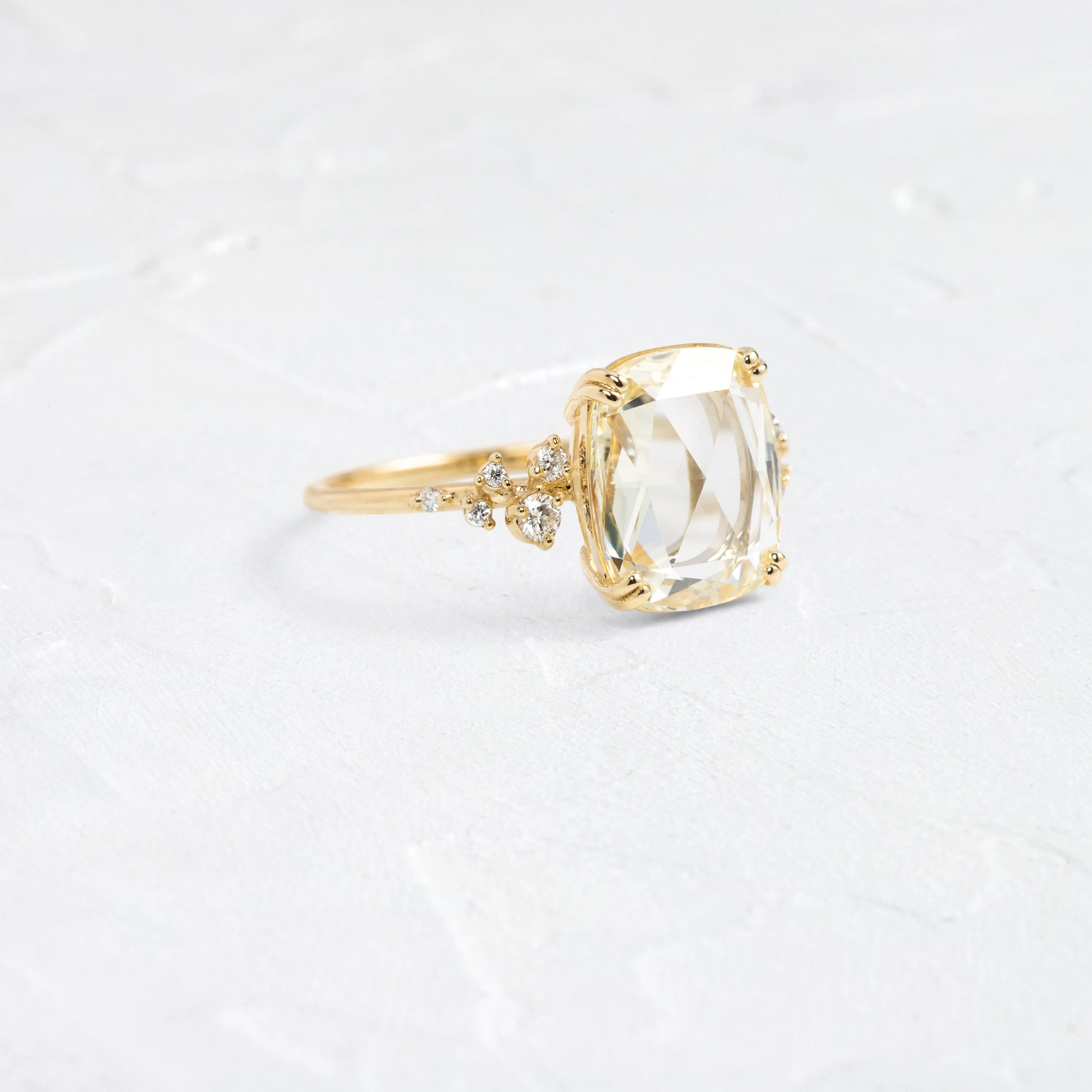 Snowdrift Ring, 2ct. Cushion Rose Cut - OOS