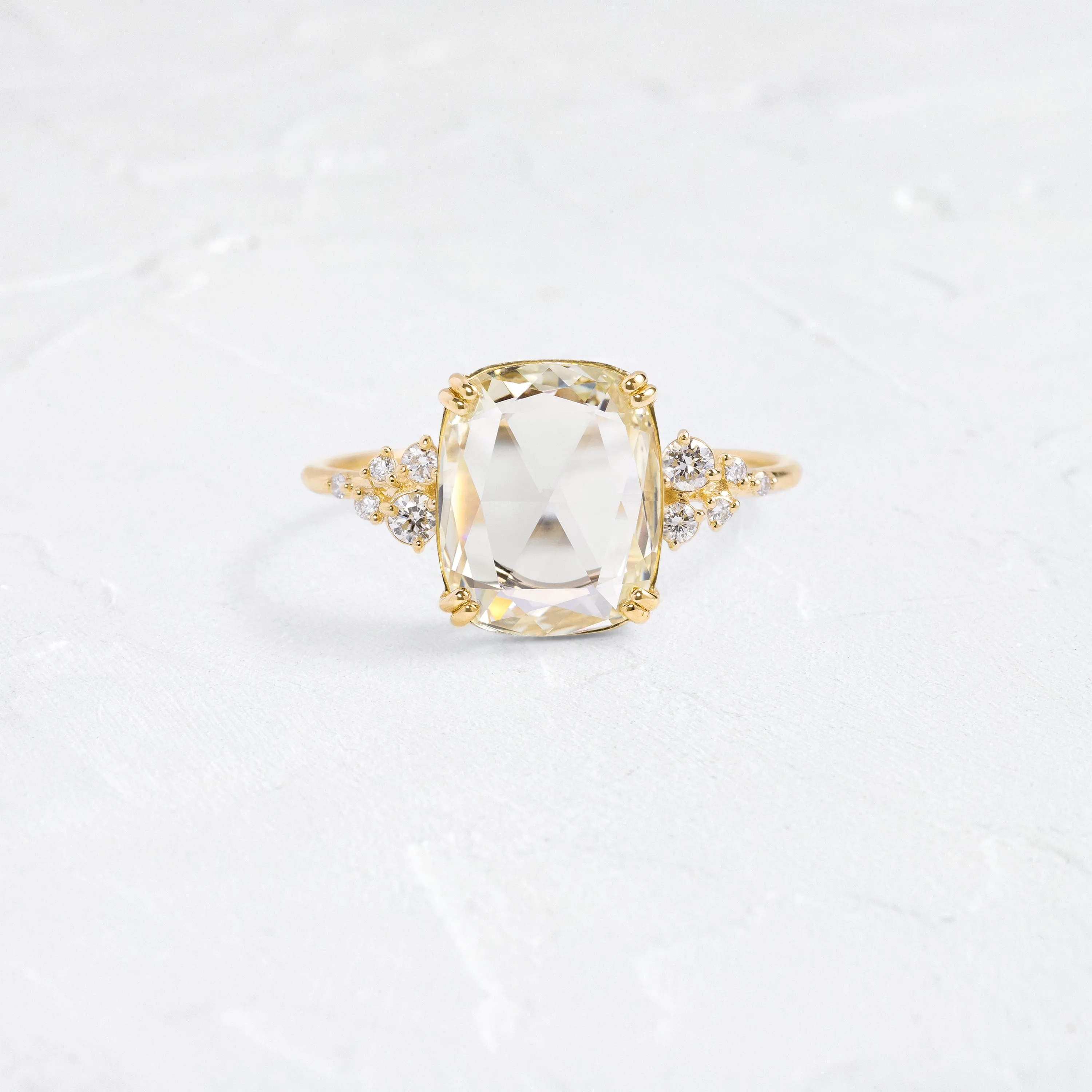 Snowdrift Ring, 2ct. Cushion Rose Cut - OOS