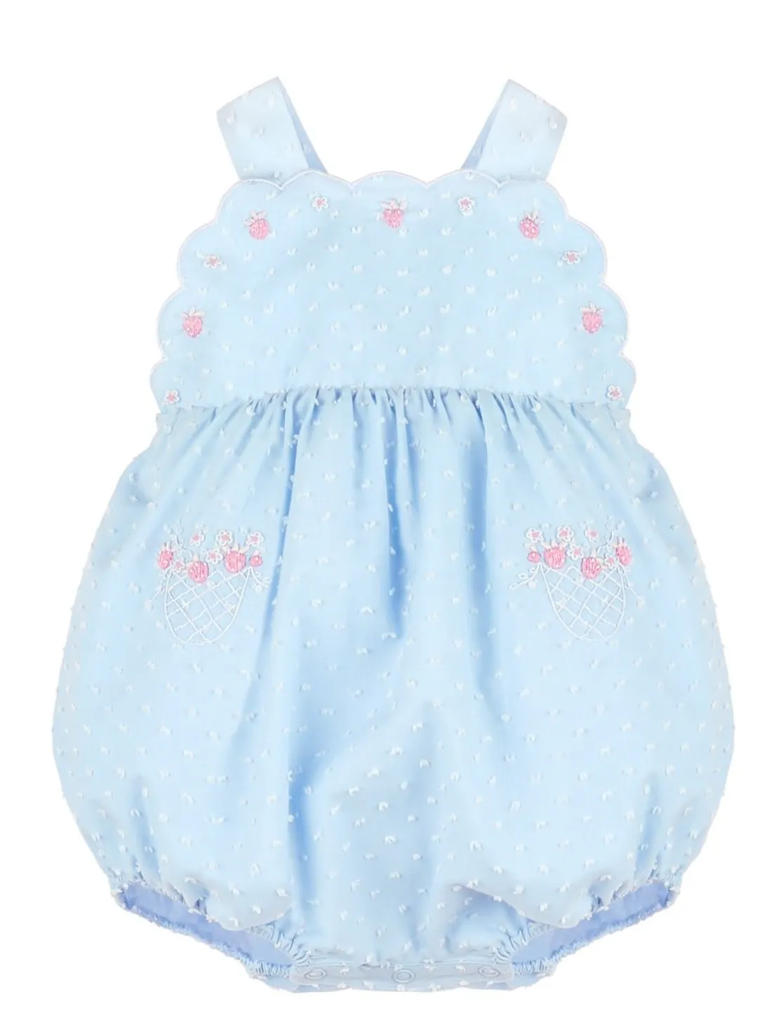 Sunsuit - Berry Wedgwood Blue