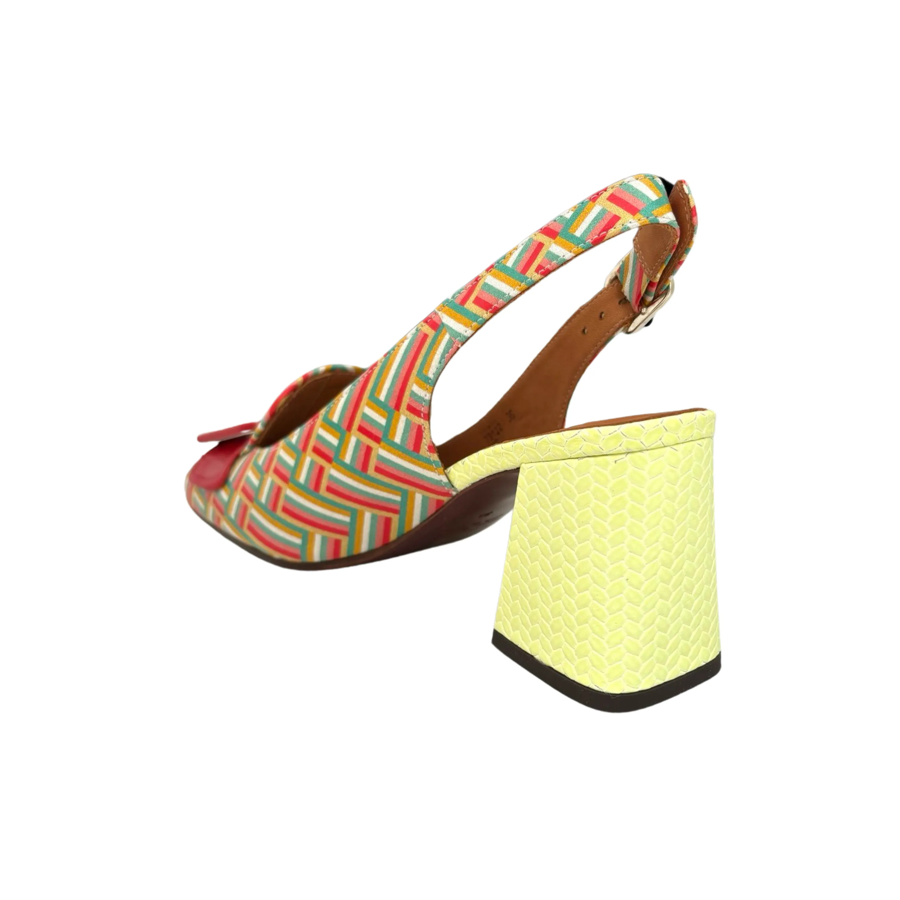 Suzan Multi Geometric Print Heel