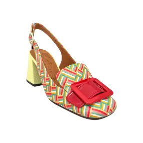 Suzan Multi Geometric Print Heel