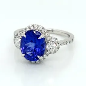 Tanzanite and Diamond Ring