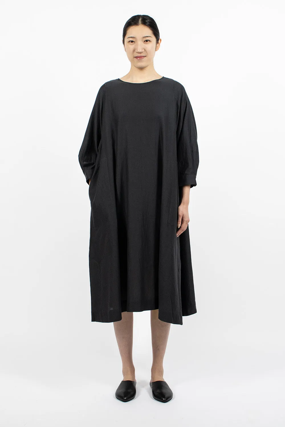 The Baker Dress Charcoal