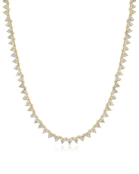 The Isabelle Stud Tennis Necklace