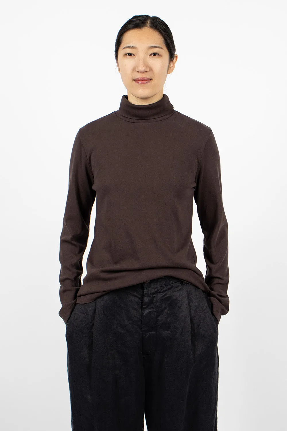 Turtleneck Top Plum